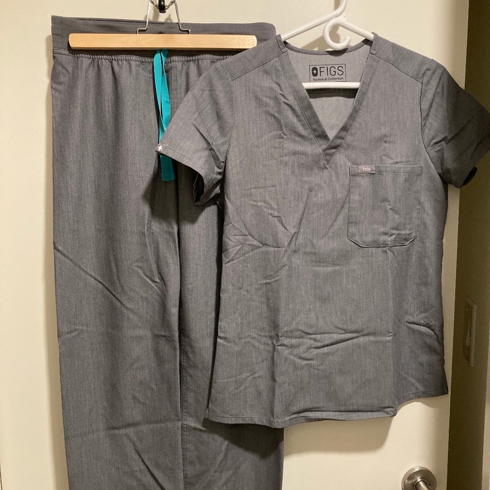 Figs Women's XS Scrub Set - Graphite